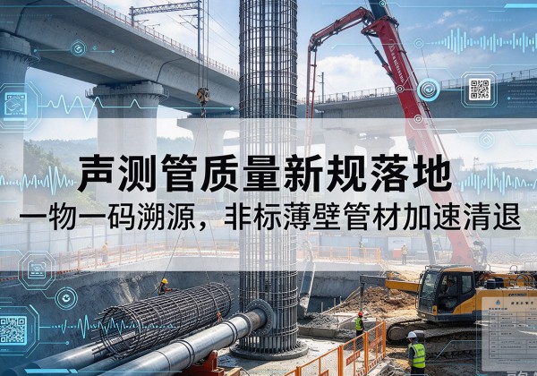 河北区声测管质量新规落地，一物一码溯源，非标薄壁管材加速清退